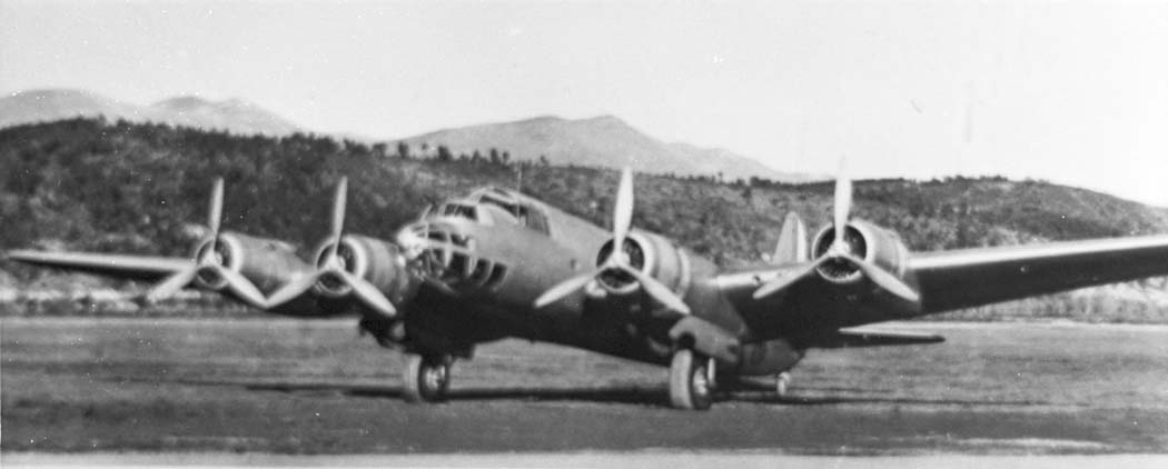 Piaggio P.108 bomber frontal ground view