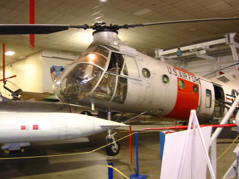 Piasecki H-21 Shawnee tandem-rotor helicopter in Denver
