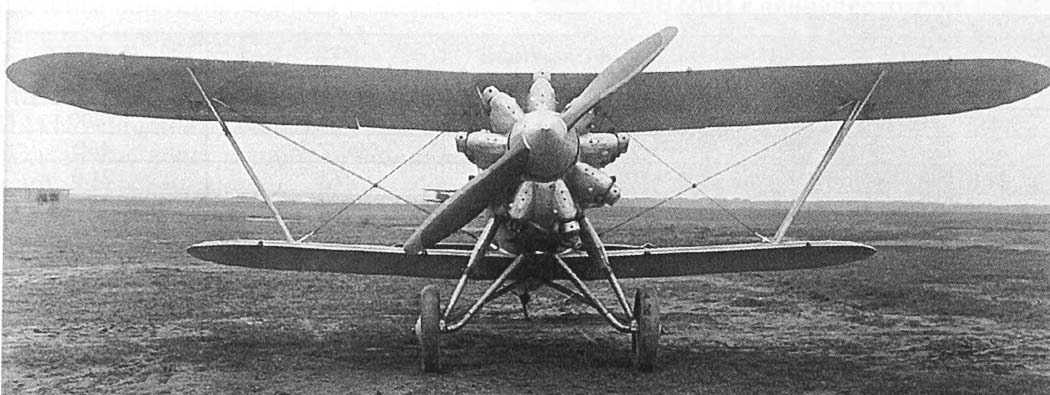 Polikarpov I-6 prototype fighter head-on view