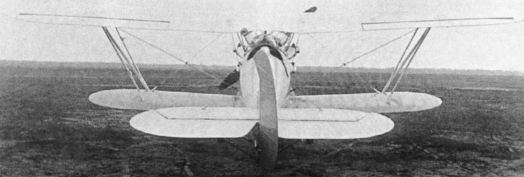 Polikarpov I-6 prototype fighter rear view