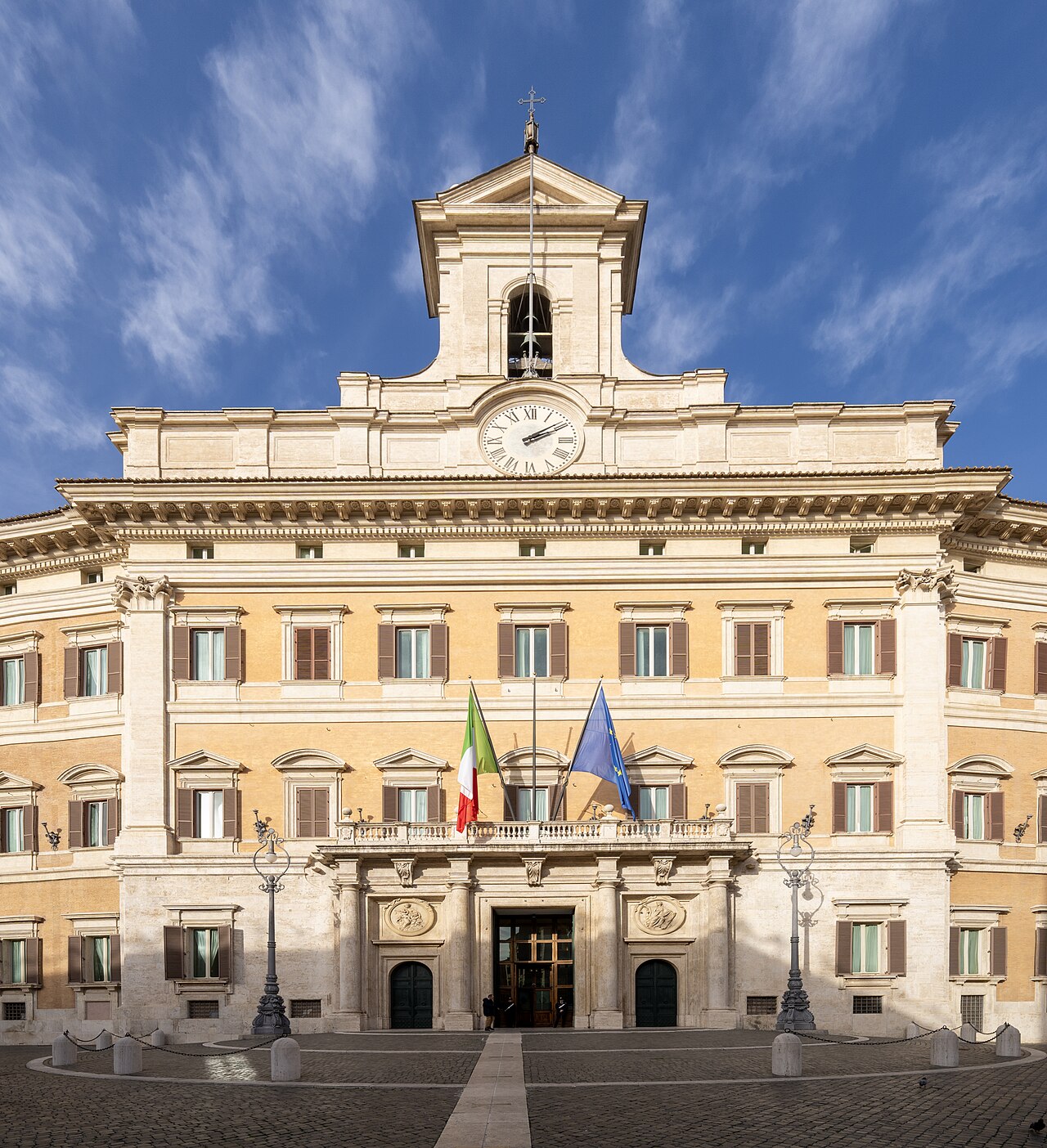 Palazzo Montecitorio in Rome, used as the primary national legislative image for Italy.