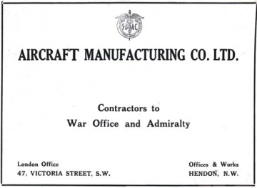 Aircraft Manufacturing Co (Airco.
