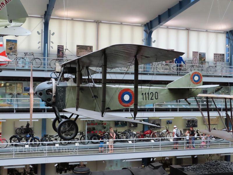 Left-side view of the preserved Anatra DS Anasal at the National Technical Museum in Prague.