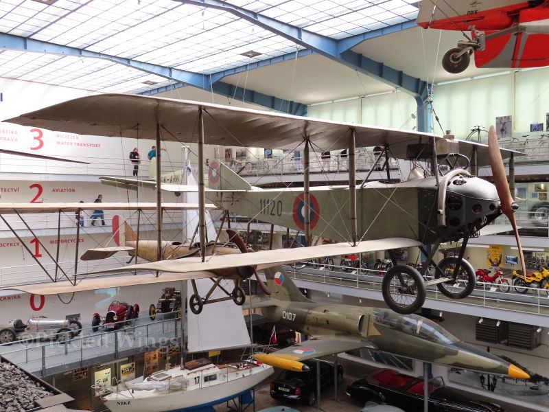 Right-side view of the preserved Anatra DS Anasal at the National Technical Museum in Prague.