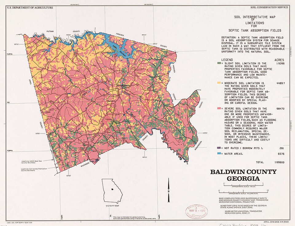 File:Baldwin County, Georgia - soil interpretive map of limitations for septic tank absorption fields LOC 81690364.jpg for the POLIS manufacturer profile.