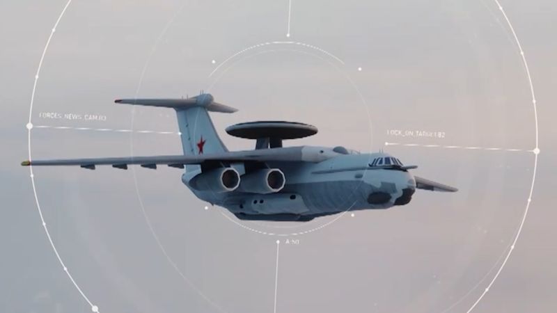 Beriev A-50: Russia's airborne early warning aircraft that's fallen.