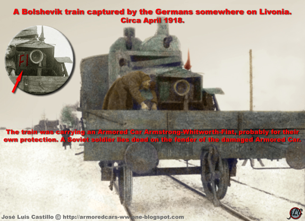Armored Cars in the WWI: A captured Bolshevik Armstrong-Whitworth-Fiat.