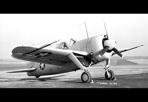 Brewster F2A (Buffalo) Single-Seat, Single-Engine Monoplane Fighter.