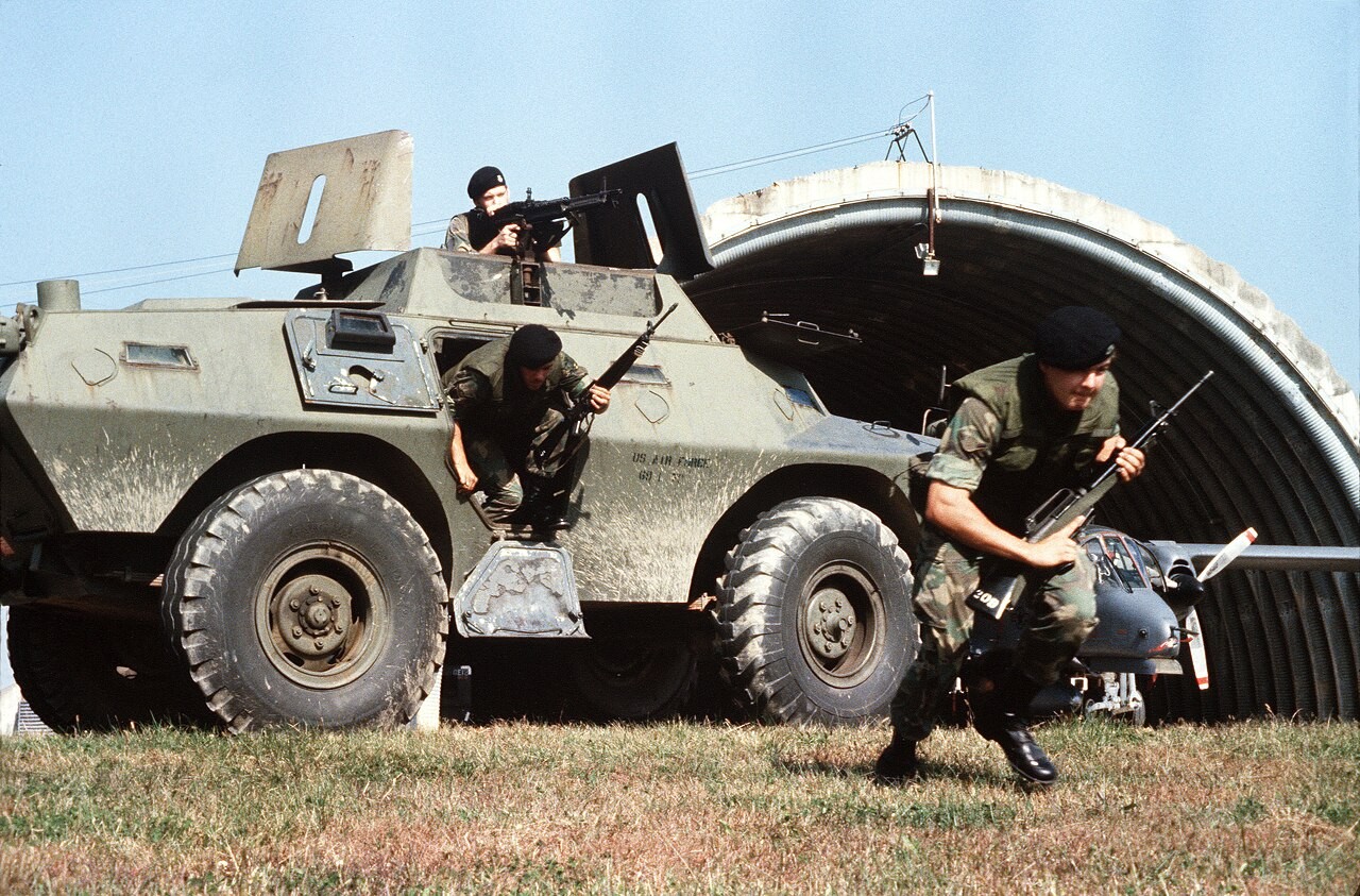 Cadillac Gage Commando armored vehicle at Osan Air Base for the Cadillac manufacturer gallery.
