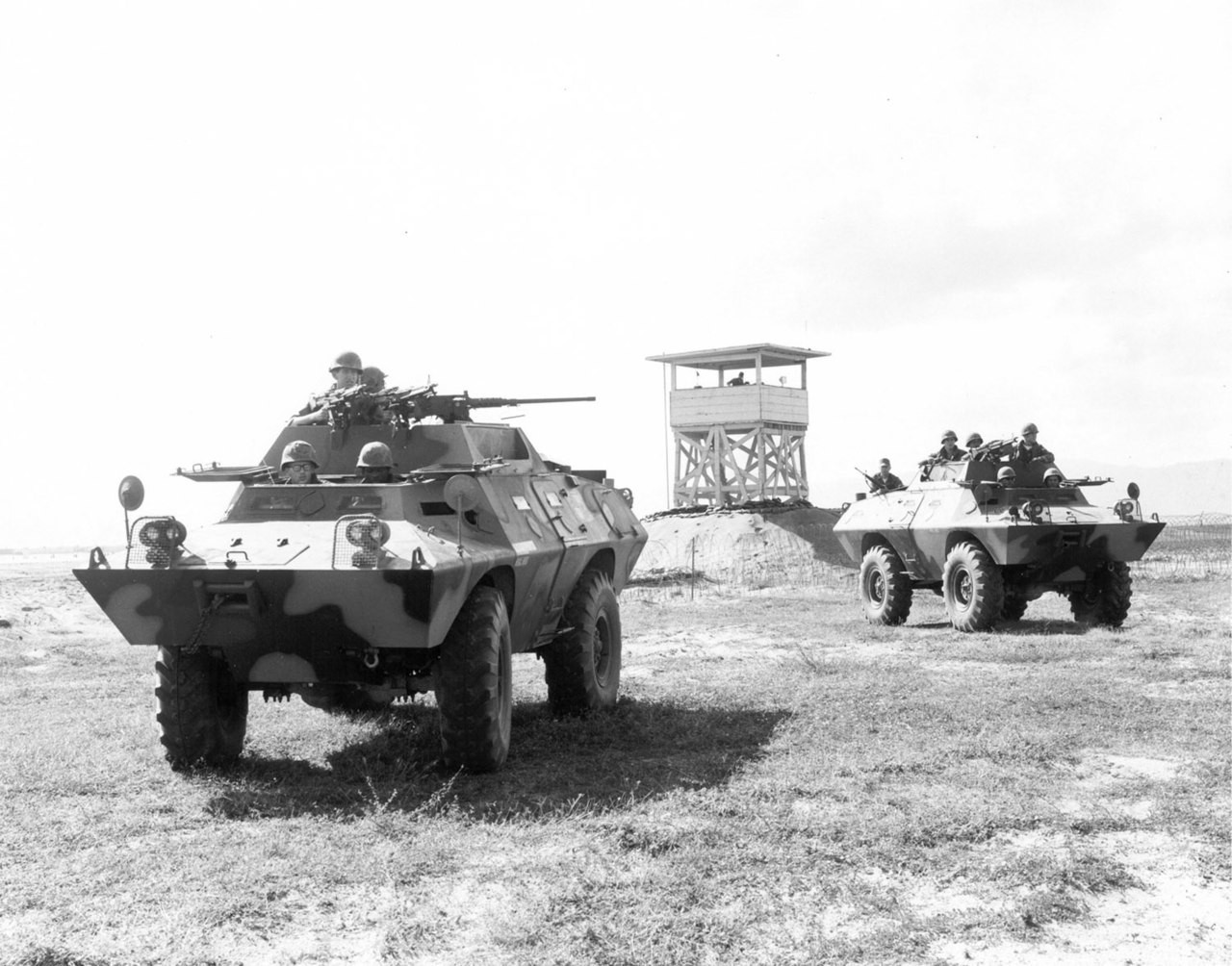 Cadillac Gage V-100 Commando at Tuy Hoa Air Base for the Cadillac manufacturer gallery.