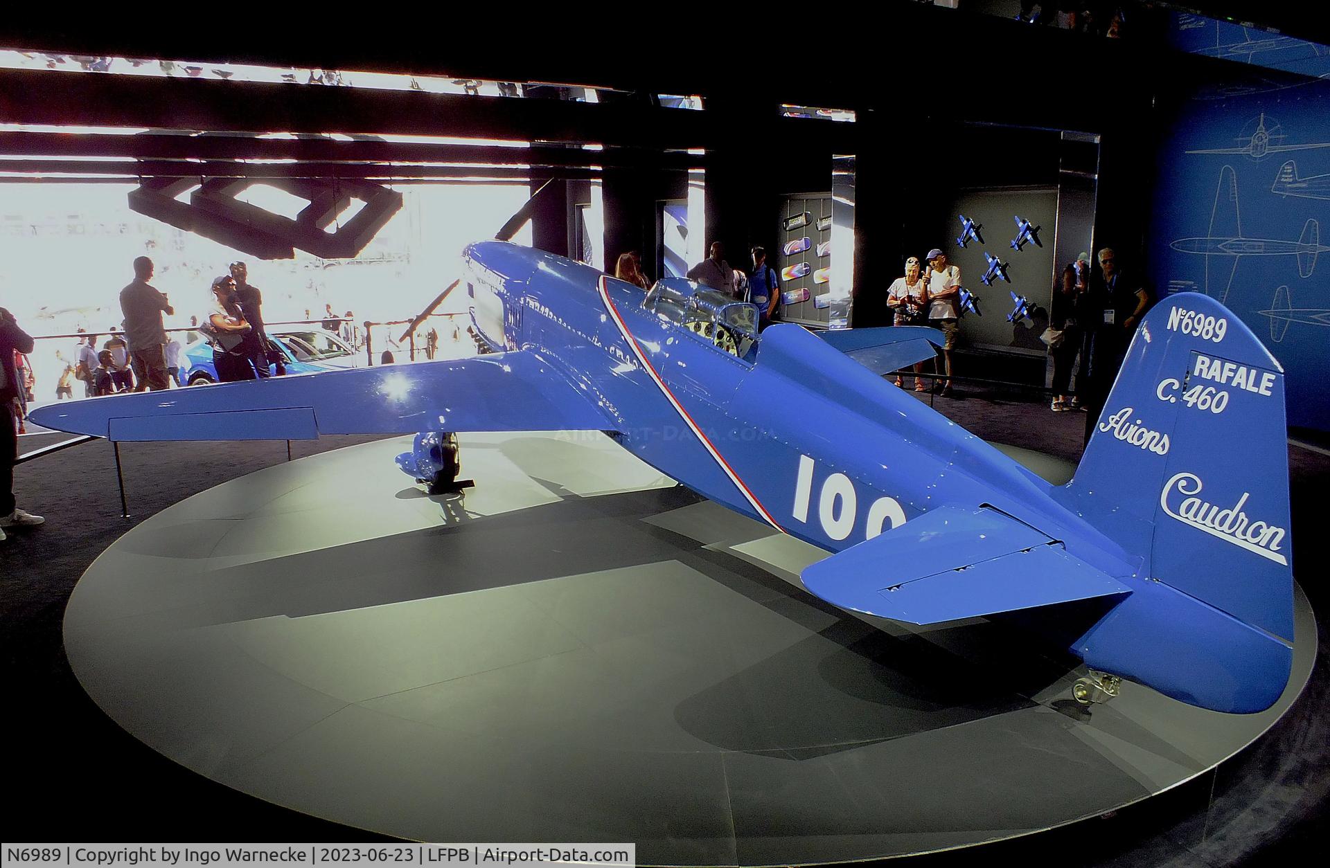 Aircraft N6989 (Caudron C.460 Rafale Replica C/N 100) Photo by Ingo.