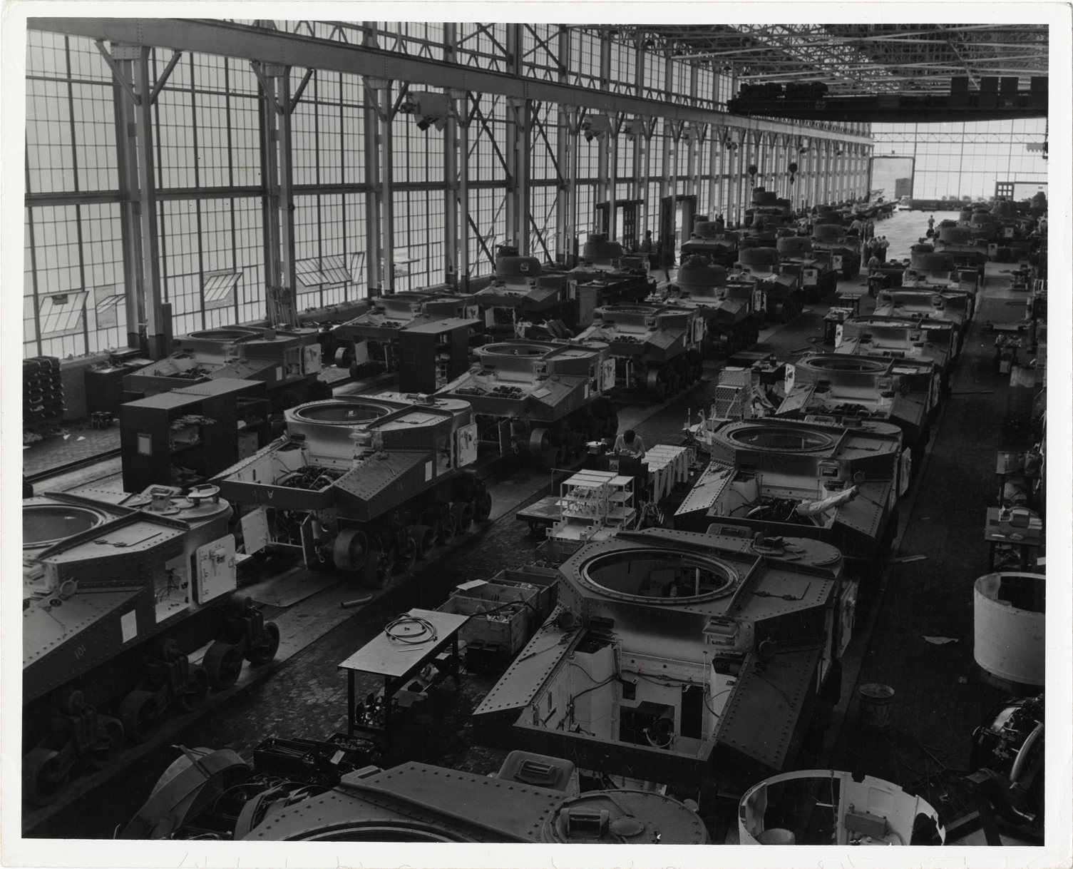 Just A Car Guy: Chrysler tank factory, WW2.