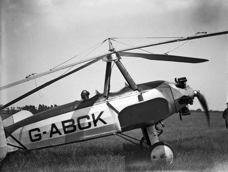 Aviation. G-ABCK, Cierva C-19, Mk3 Autogiro Aircraft at Wigram Airfield.