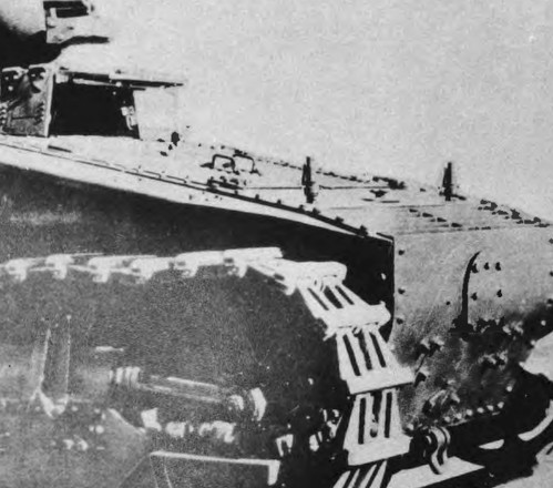 Cunningham T1E2 light tank running gear detail for the Cunningham manufacturer gallery.