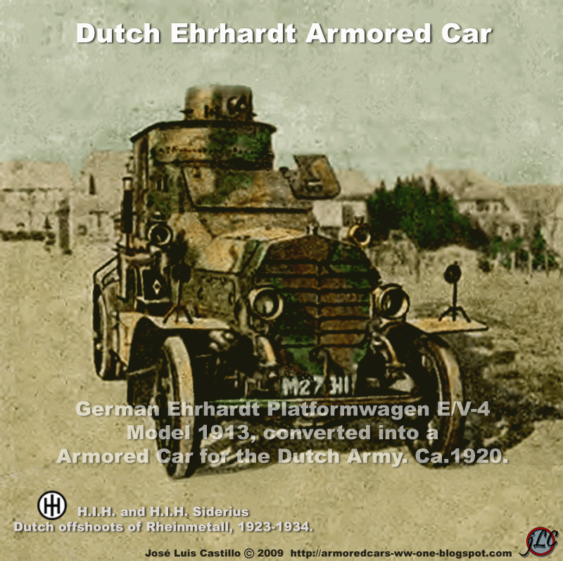 Armored Cars in the WWI: Duch Ehrhardt Armored Car - Requisitioned.
