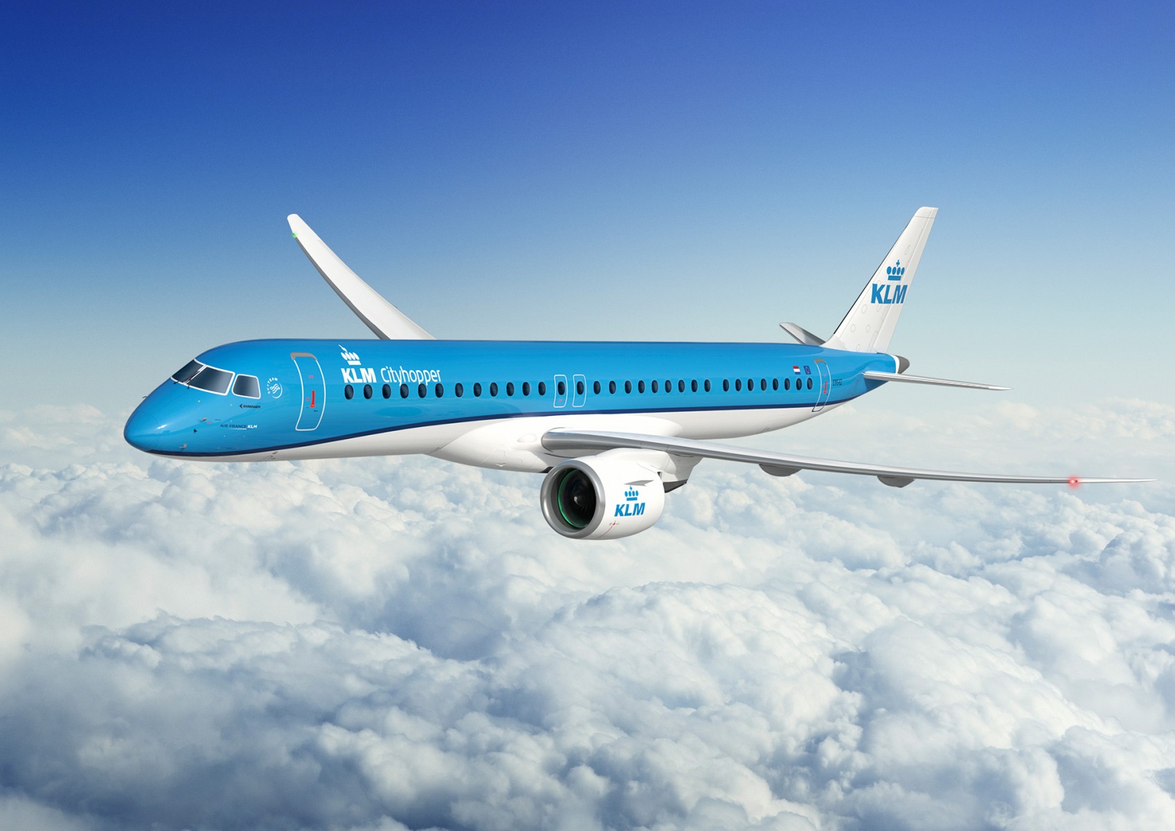 KLM Cityhopper orders 21 new Embraer aircraft.