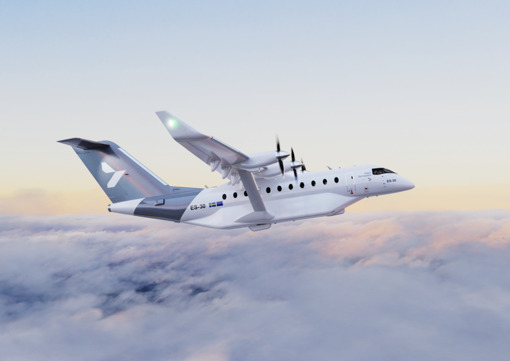 Heart Aerospace and Loganair collaborate to progress towards hybrid.