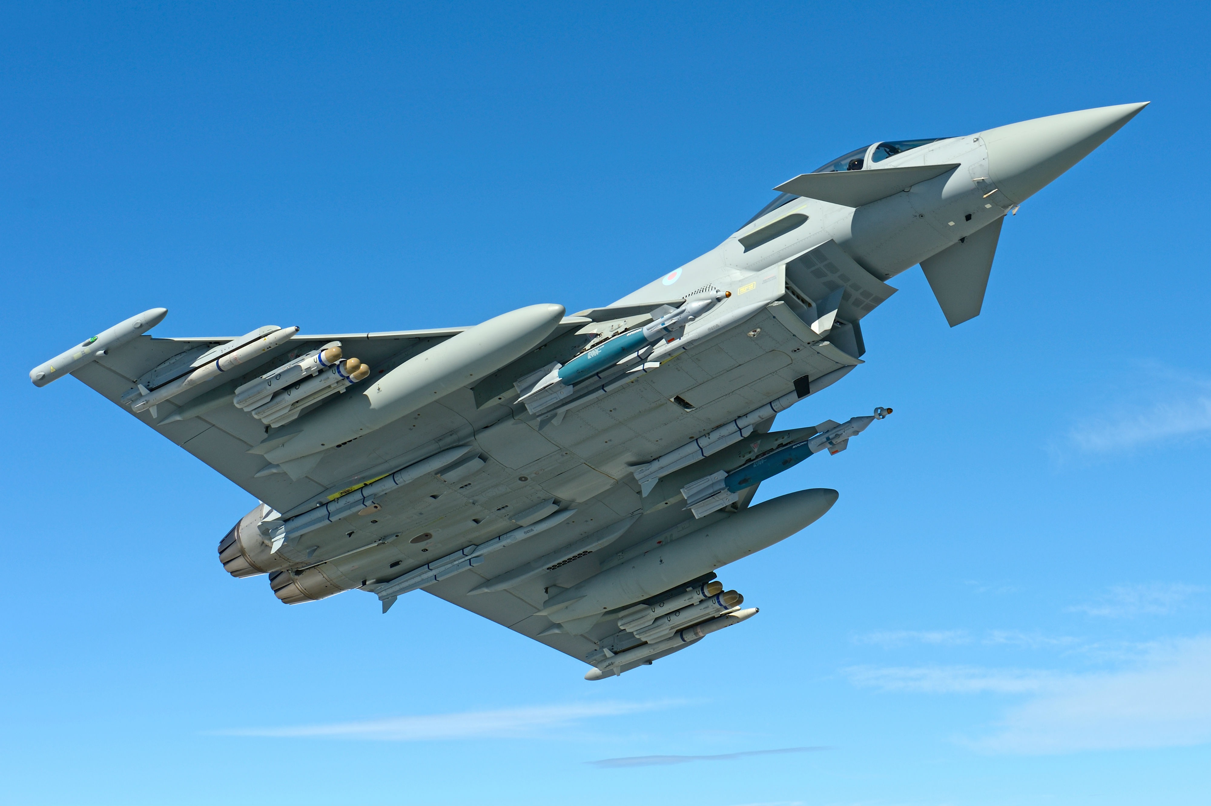 Download Warplane Aircraft Jet Fighter Military Eurofighter Typhoon 4k.
