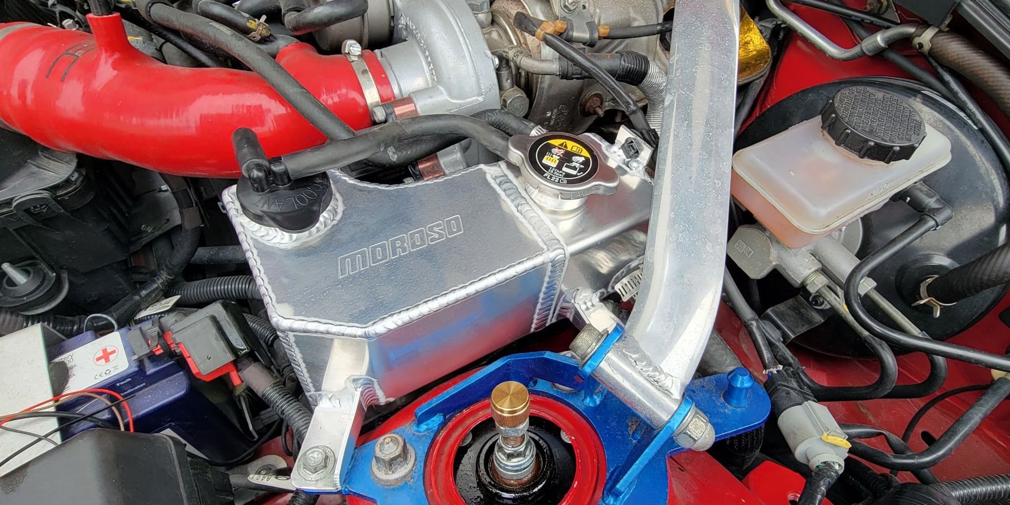 Fiat 124 Aluminium Coolant Expansion Tank.