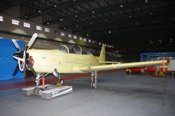Hindustan Aeronautics Limited has rolled-out the first prototype of HTT.