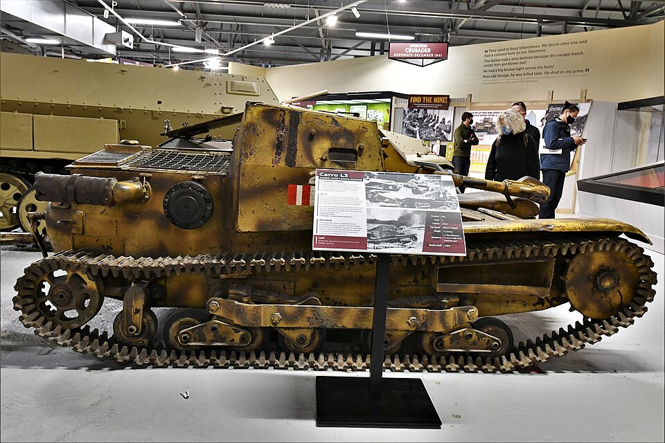File:Bovington Tank Museum, Lancia Carro L3 ( 'Carro veloce', fast tank) - geograph.org.uk - 6647207.jpg for the POLIS manufacturer profile.