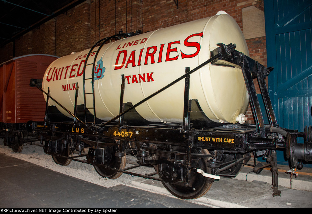London Midland & Scottish Railway United Dairies milk wagon.