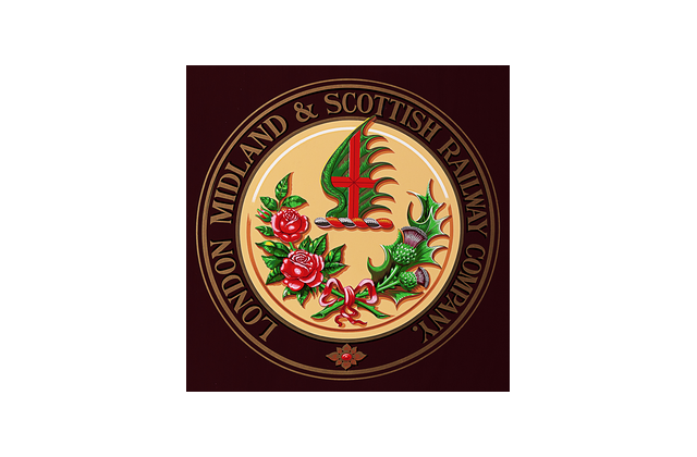 London, Midland and Scottish Railway Company logo.