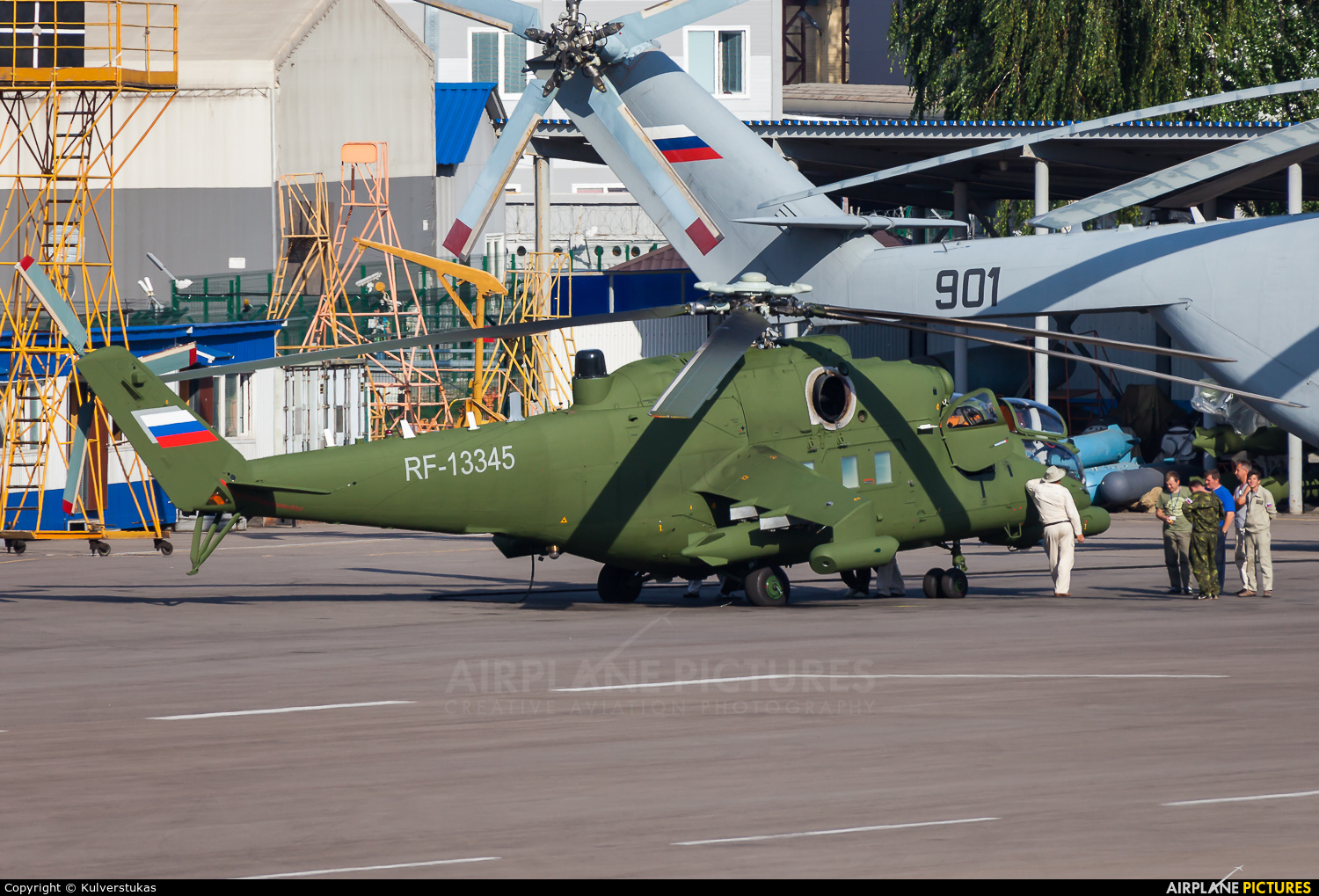 RF-13345 - Mil Experimental Design Bureau Mil Mi-35 at Off Airport.