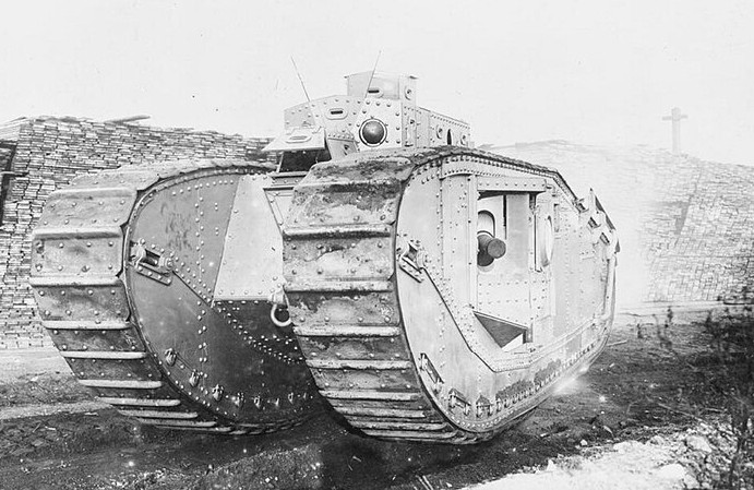 British Mark VIII Tank built by N B L Co Ltd. (49238153698 detail for the North British Locomotive manufacturer gallery.