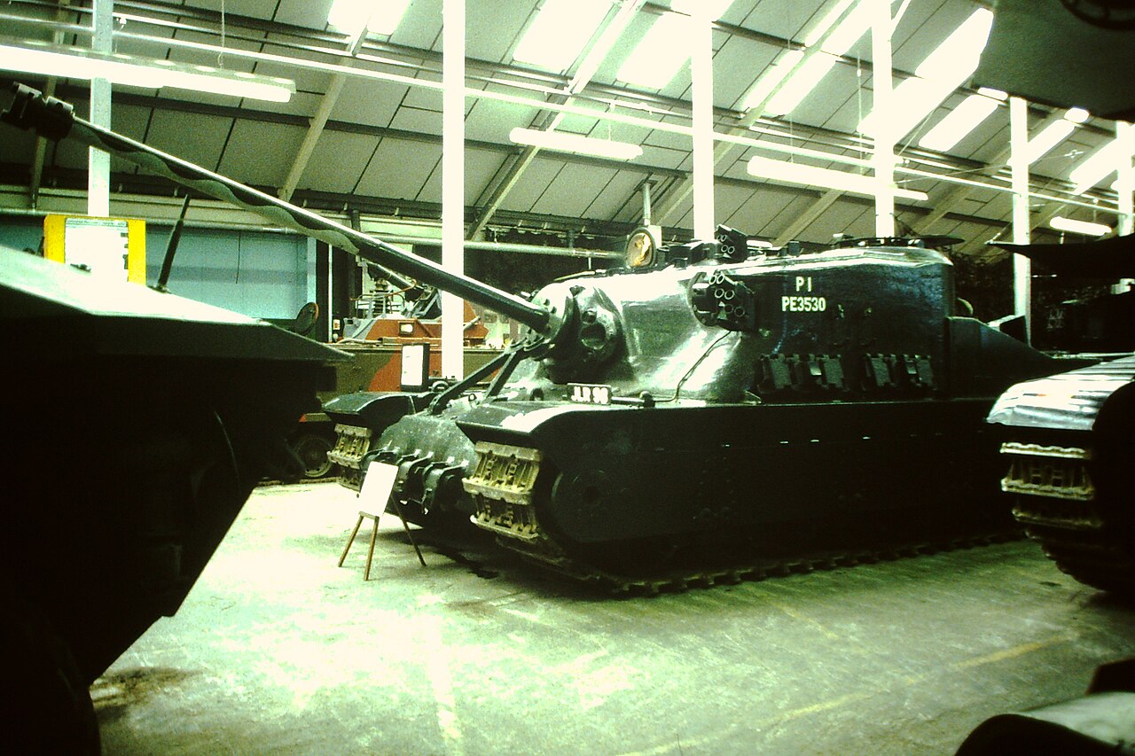 A39 Tortoise heavy assault tank.