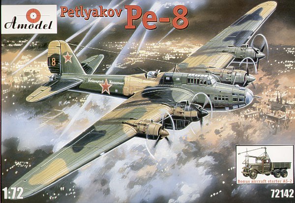A Model 72142 Petlyakov Pe8 with AS2 Aircraft starter truck.