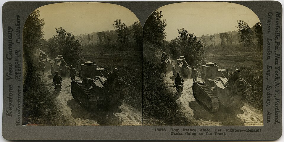"Renault Tanks Going to the Front.".