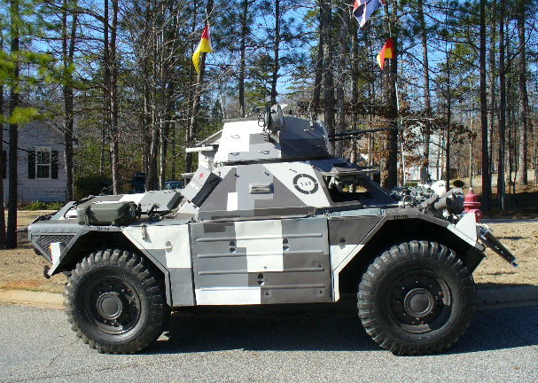 Ferret armoured car.