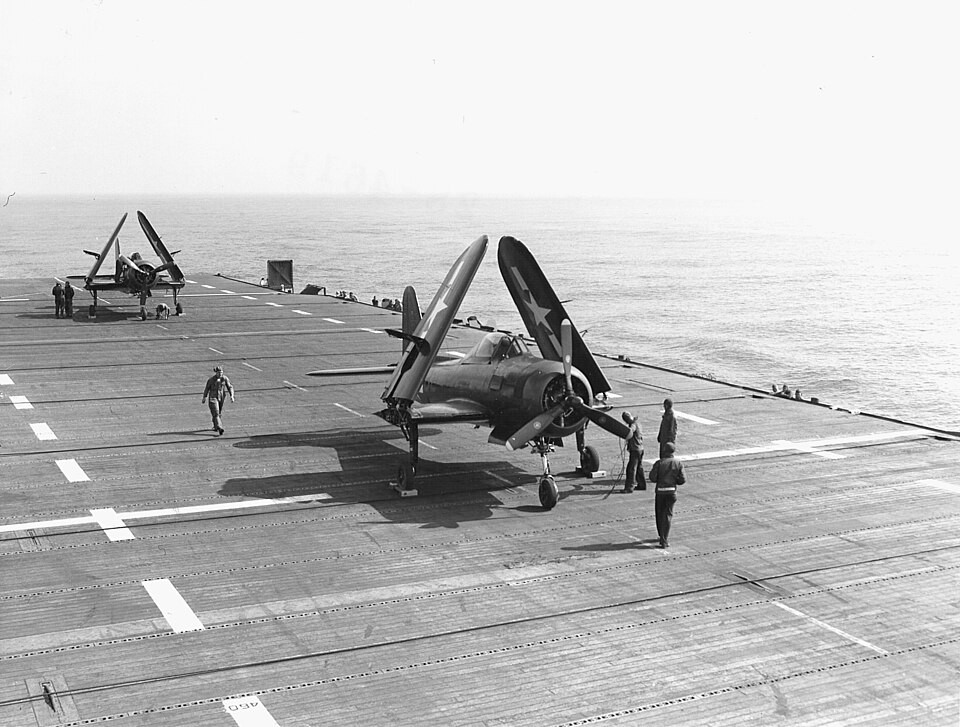 FR-1 Fireballs of VF-66 on USS Ranger (CV-4) 1945