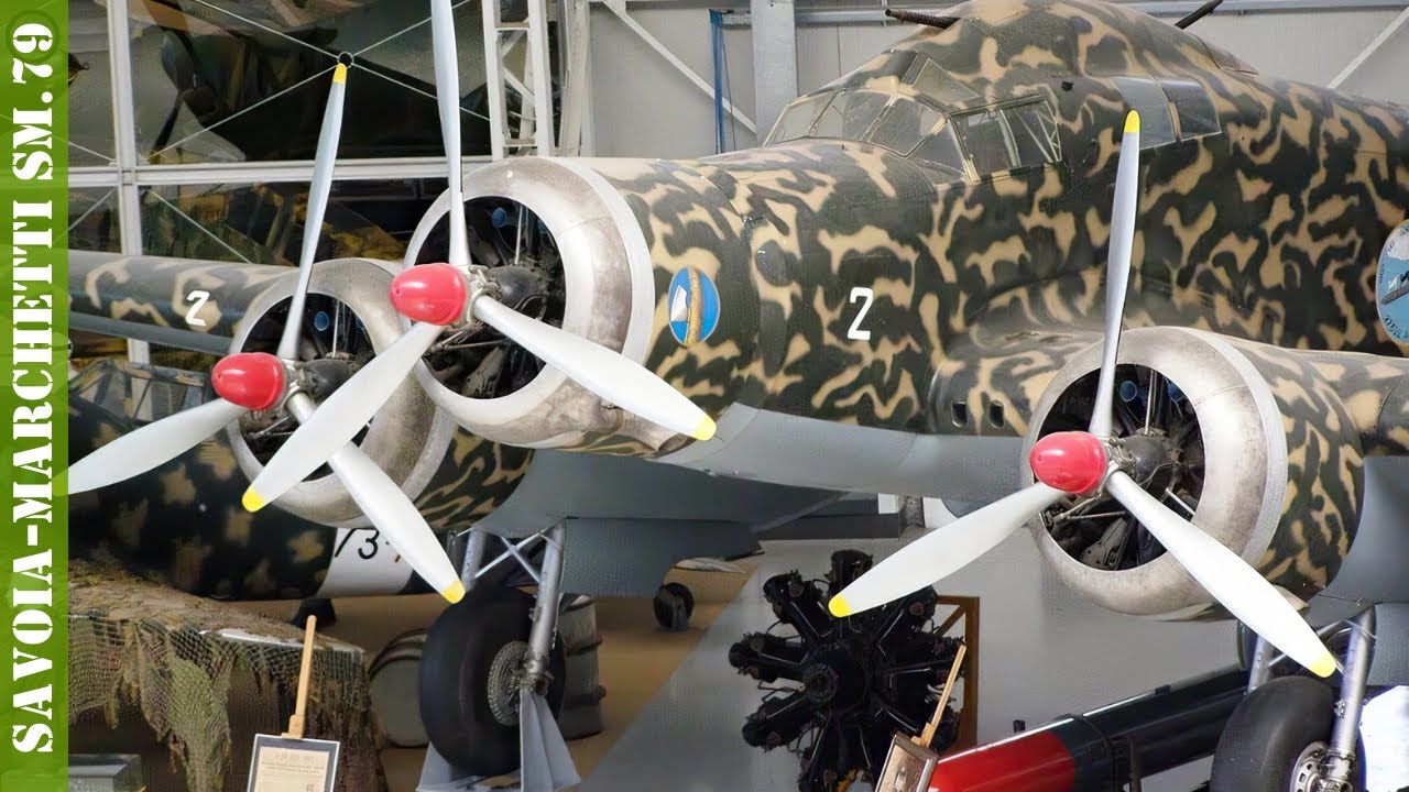 Savoia Marchetti SM 79 Sparviero - three-engin aircraft - HD - YouTube.