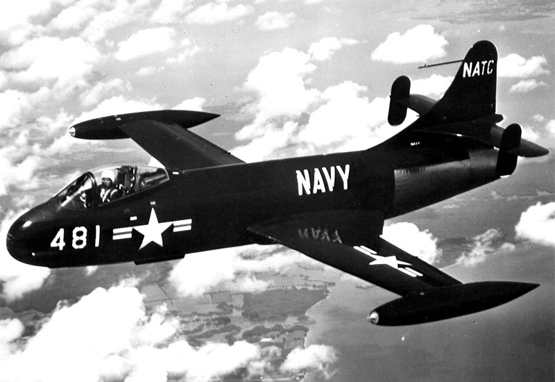 Vought F6U Pirate Single-Seat Carrier-Based Jet Fighter Aircraft.