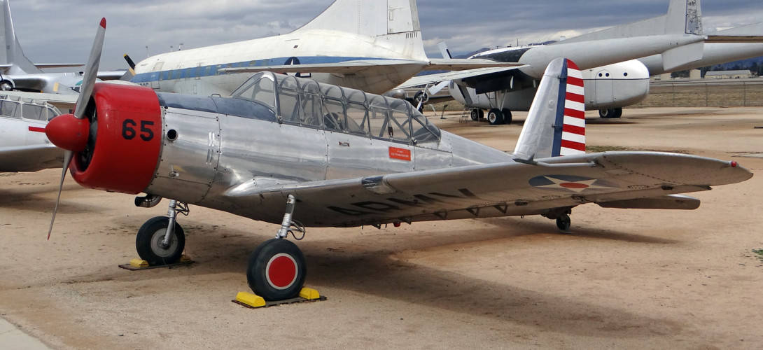 Airplanes in the skies FAF history: Vultee V-11.