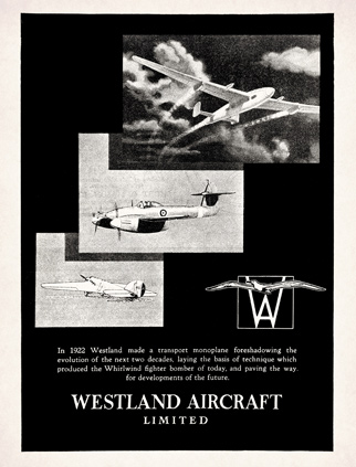 Westland Aircraft Ltd - ©2025 W.H.Tildesley Ltd.