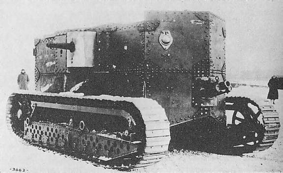 Holt Gas-Electric Tank military land vehicle image 1