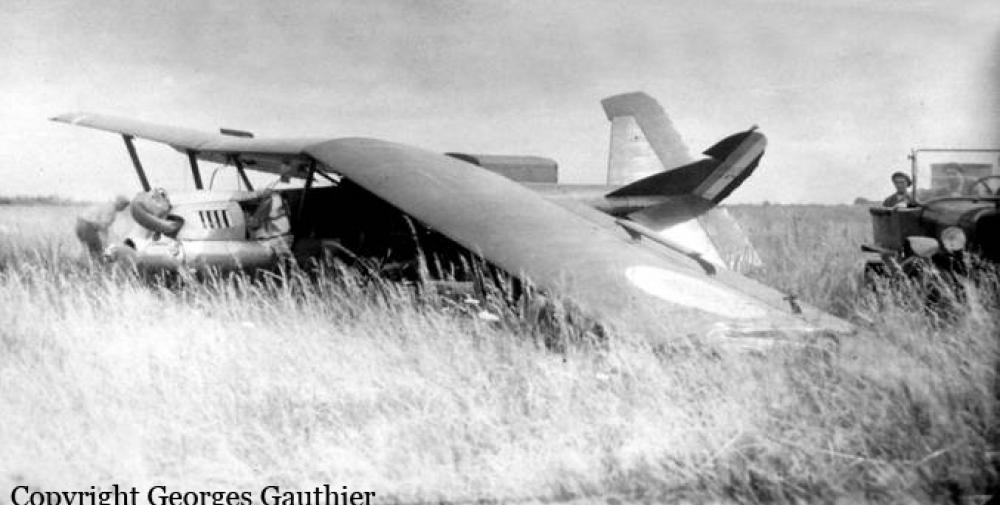 Potez 25 - Crash of a Potez 25.A2 in Chartres Bureau of Aircraft Accidents Archives