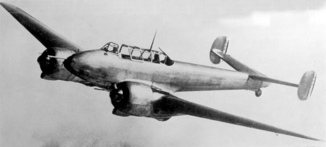 Potez 63 twin-engine aircraft in flight