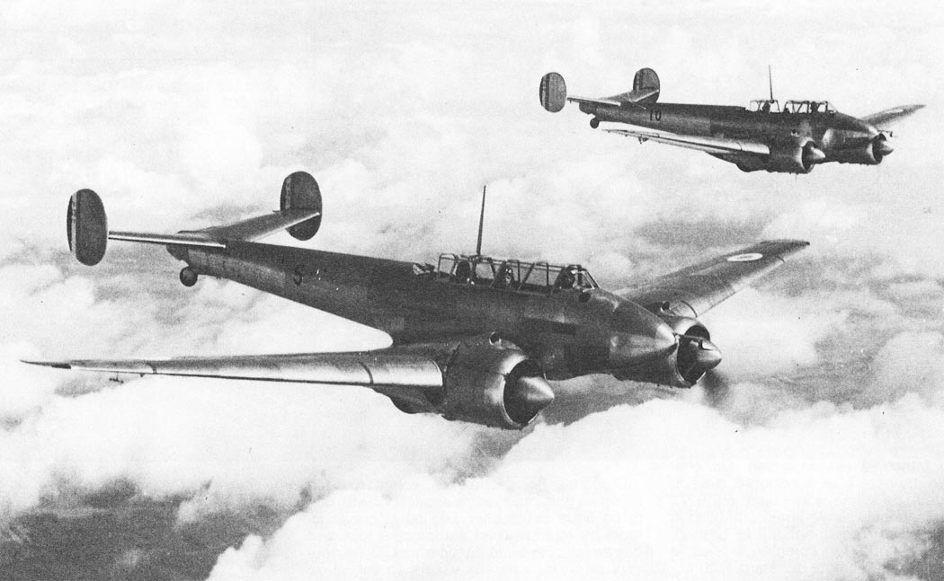 Potez 63 aircraft in formation flight