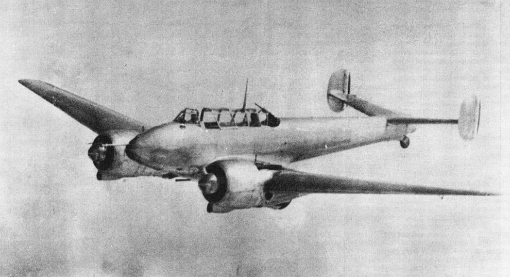 Potez 631 twin-engine fighter in flight