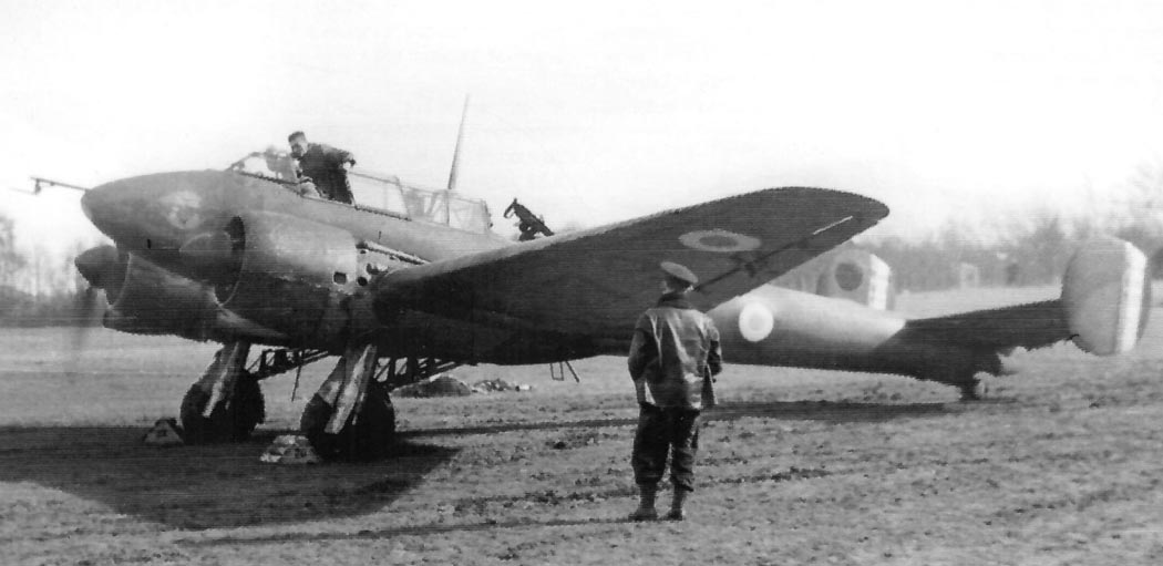 Potez 631 twin-engine fighter on the airfield