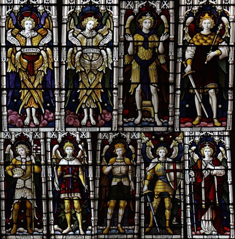 Angelic hierarchy window at Somerton