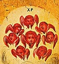 Cherubim among the nine orders of angels