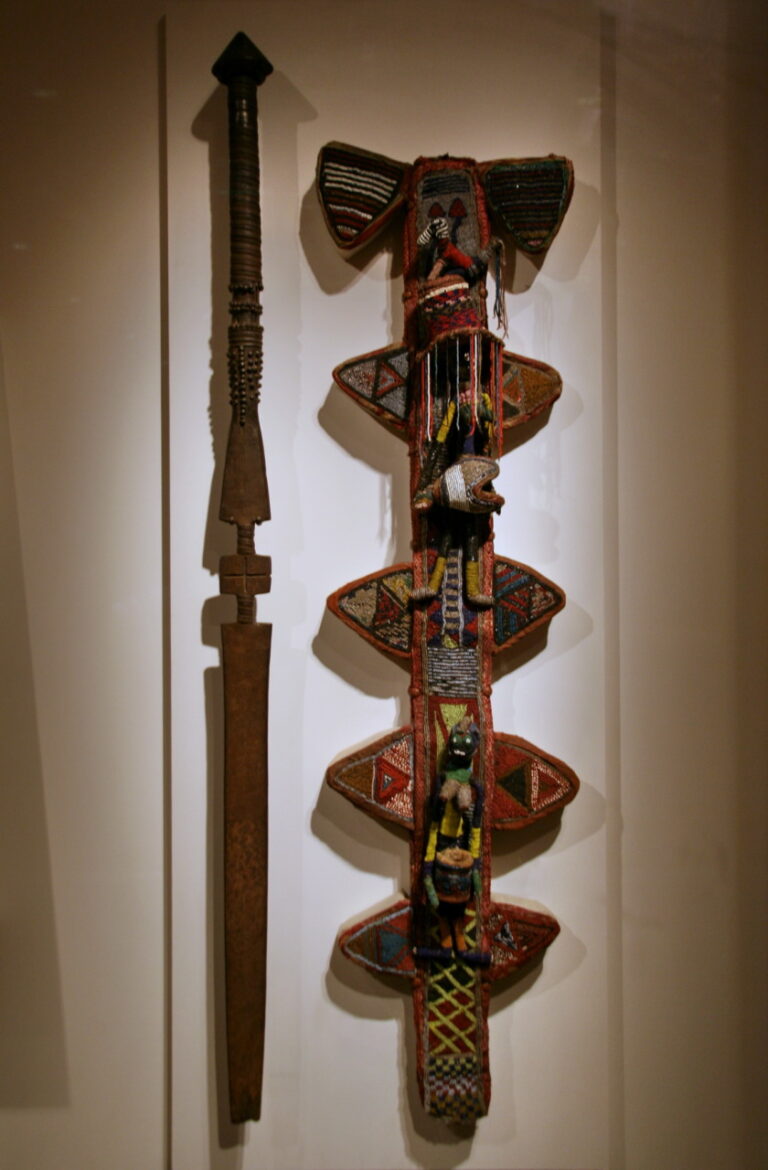Orisha Oko staff and sheath from Yorubaland