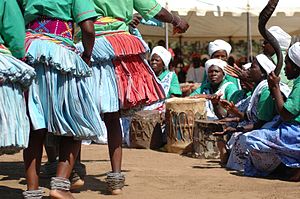 Tsonga dance performance