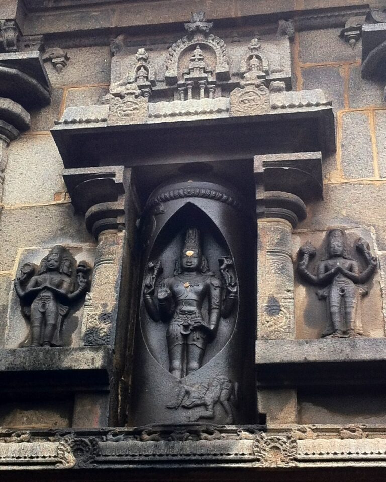 Sculpted Hindu deity
