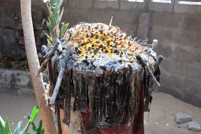 Vodun altar in Grand-Popo, Benin